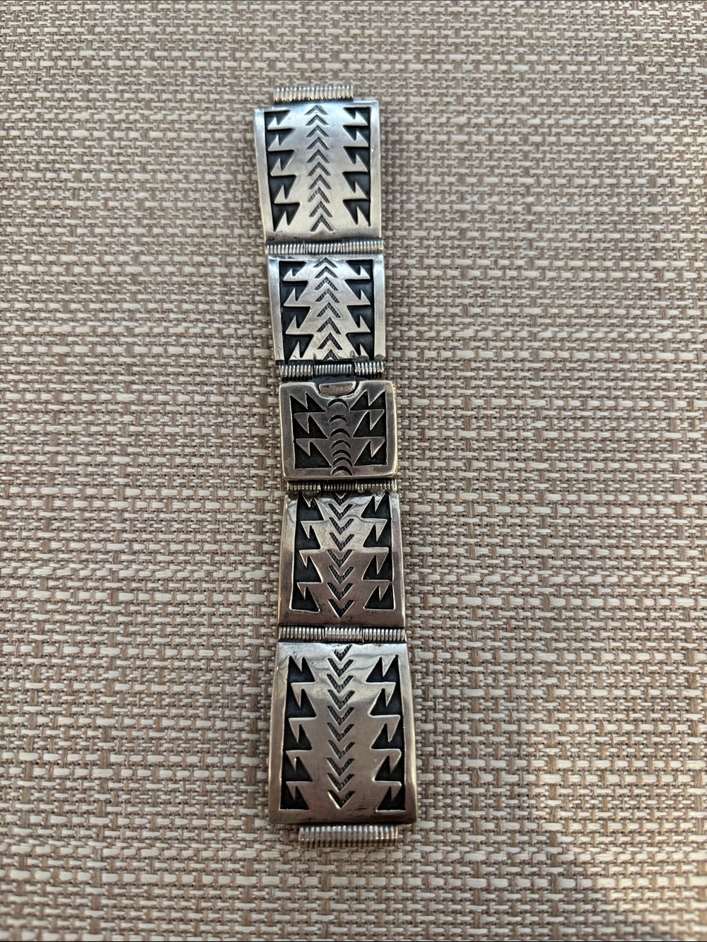 Silver Navajo watchband